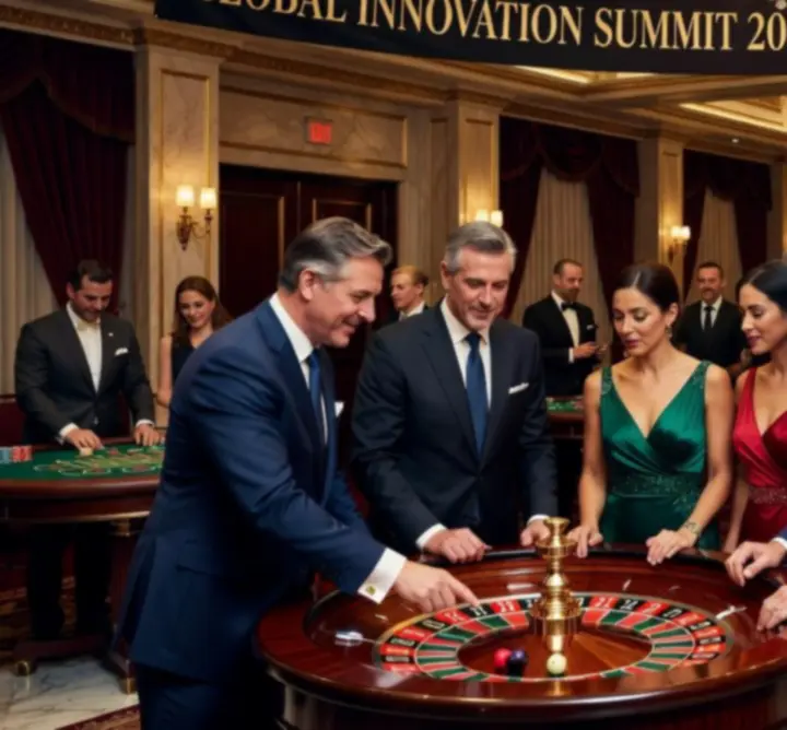 Céges kaszinó jellegű rendezvény elegáns környezetben