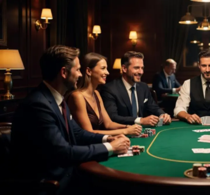 Tematikus póker éjszaka zsetonokkal és kártyákkal