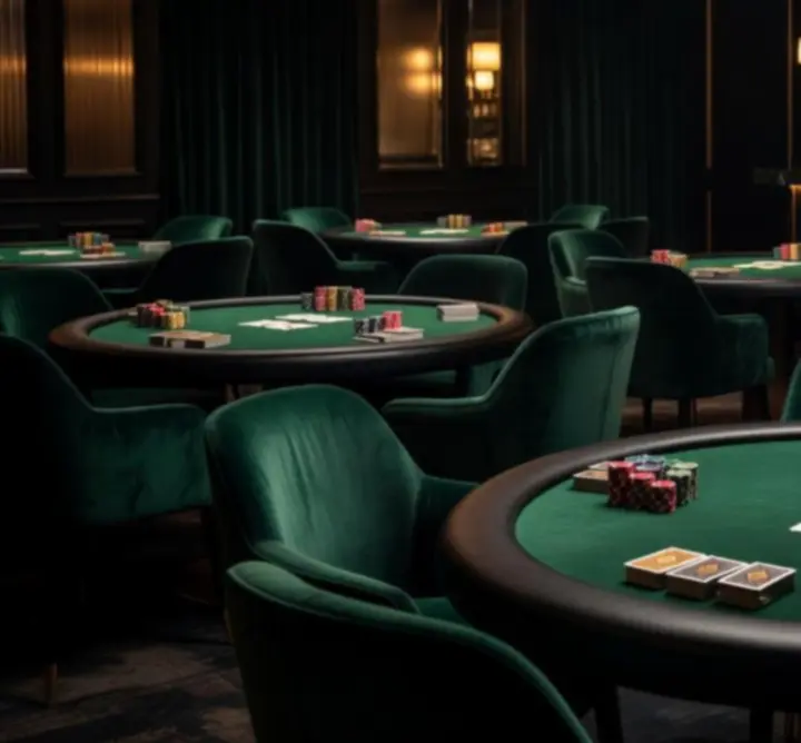 Prémium, elegáns pókerasztal kaszinó hangulatú rendezvényen