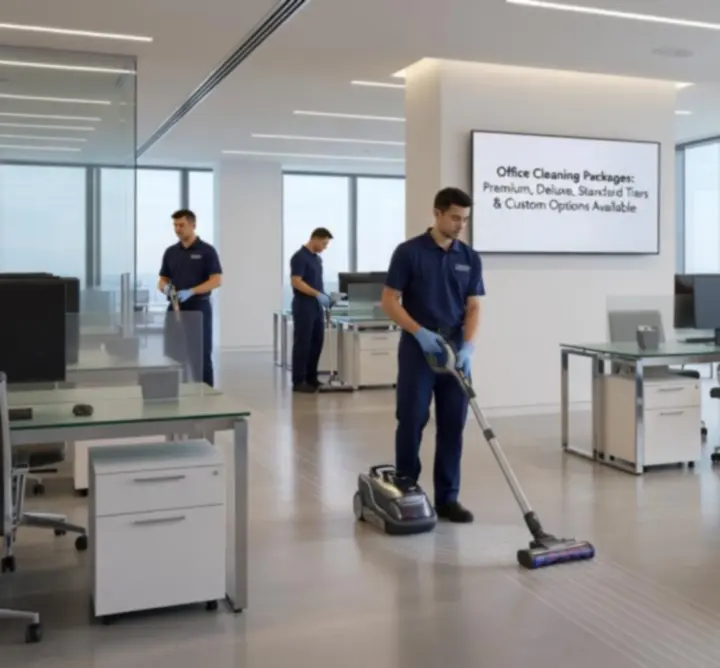 Overzicht van schoonmaakprijspakketten voor kantoren